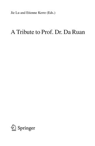 Tapa de A Tribute to Prof. Dr. Da Ruan