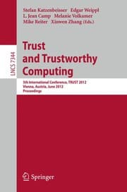 Tapa de Trust and Trustworthy Computing