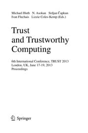 Tapa de Trust and Trustworthy Computing