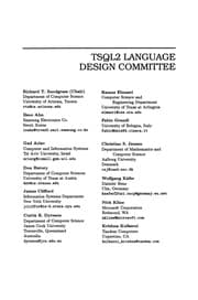 Tapa de The TSQL2 temporal query language