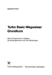 Tapa de Turbo Basic-Wegweiser Grundkurs