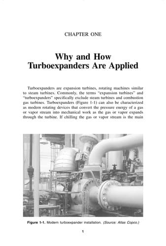 Tapa de Turboexpanders and process application