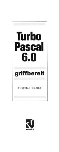 Tapa de Turbo Pascal 6.0