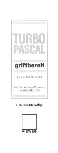 Tapa de Turbo Pascal griffbereit