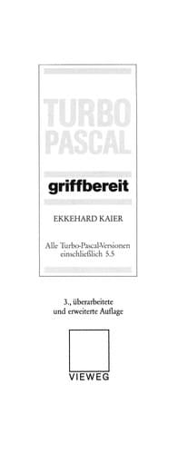 Tapa de Turbo-Pascal griffbereit