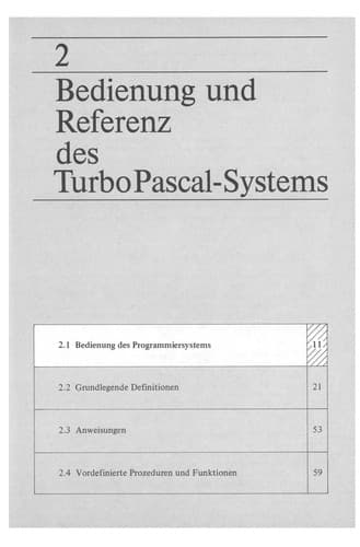 Tapa de Turbo Pascal 5.0-Wegweiser Kompaktkurs
