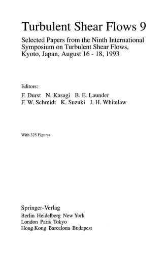 Tapa de Turbulent Shear Flows 9