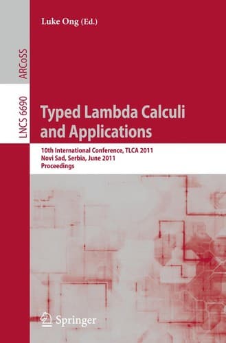 Tapa de Typed Lambda Calculi and Applications