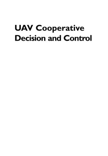 Tapa de UAV cooperative decision and control