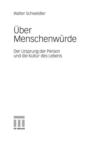 Tapa de Über Menschenwürde