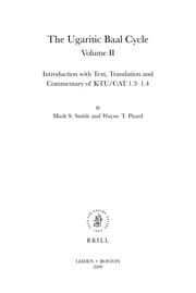 Tapa de The Ugaritic Baal Cycle. Volume II