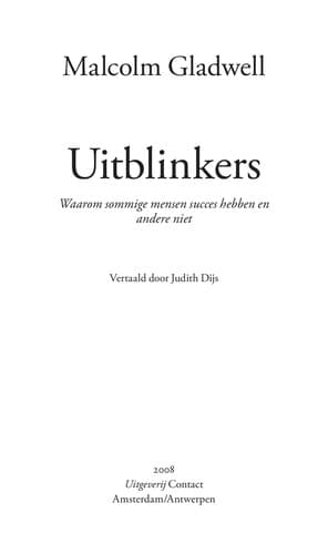Tapa de Uitblinkers