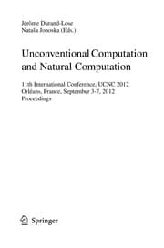 Tapa de Unconventional Computation and Natural Computation