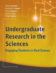 Tapa de Undergraduate research in the sciences