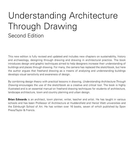 Tapa de Understanding architecture through drawing