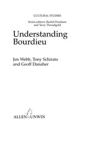 Tapa de Understanding Bourdieu