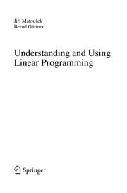 Tapa de Understanding and using linear programming