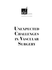 Tapa de Unexpected challenges in vascular surgery