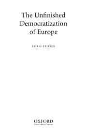 Tapa de The unfinished democratization of Europe