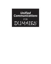 Tapa de Unified communications for dummies