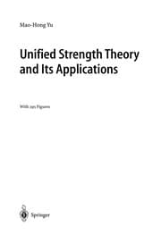 Tapa de Unified Strength Theory and Its Applications