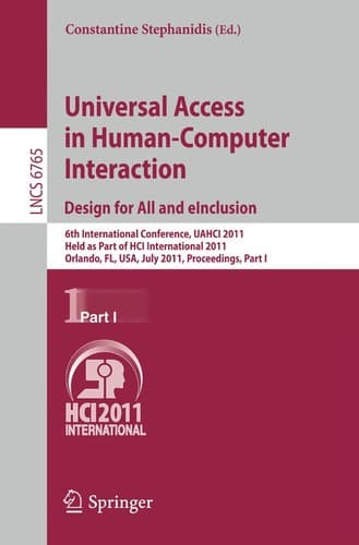 Tapa de Universal Access in Human-Computer Interaction. Design for All and eInclusion