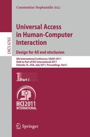 Tapa de Universal Access in Human-Computer Interaction. Design for All and eInclusion