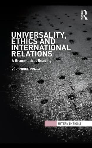 Tapa de Universality, ethics, and international relations