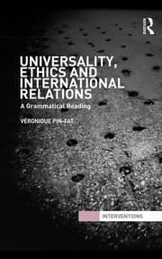 Tapa de Universality, ethics, and international relations