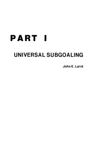 Tapa de Universal Subgoaling and Chunking