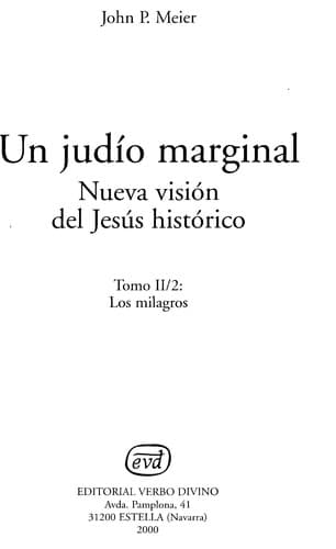 Tapa de Un judío marginal