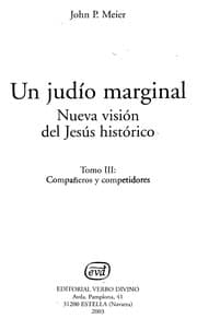 Tapa de Un judío marginal