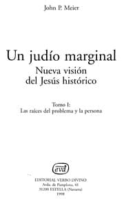 Tapa de Un judío marginal