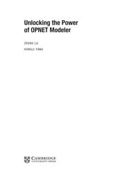 Tapa de Unlocking the power of OPNET modeler