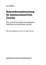 Tapa de Unternehmensbewertung für substanzsteuerliche Zwecke