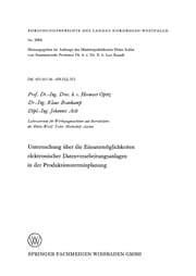 Tapa de Untersuchung über die Einsatzmöglichkeiten elektronischer Datenverarbeitungsanlagen in der Produktionsterminplanung