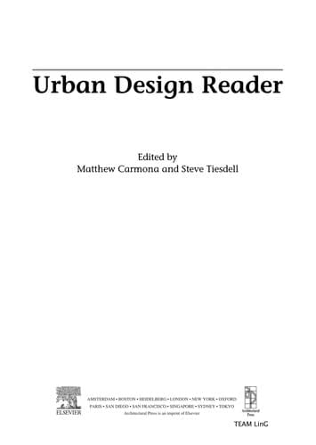 Tapa de Urban design reader