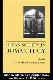 Tapa de Urban society in Roman Italy
