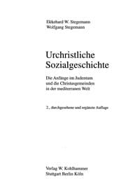 Tapa de Urchristliche Sozialgeschichte