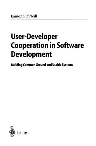 Tapa de User-Developer Cooperation in Software Development