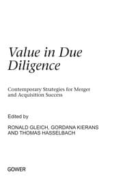 Tapa de Value in due diligence