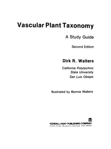 Tapa de Vascular plant taxonomy