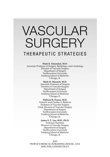 Tapa de Vascular surgery