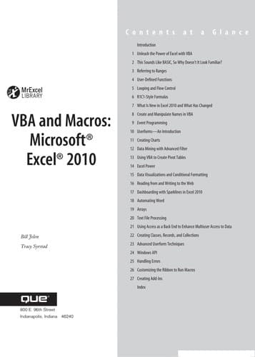 Tapa de VBA and macros