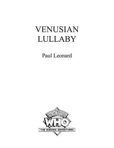 Tapa de Venusian lullaby