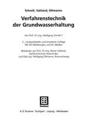 Tapa de Verfahrenstechnik der Grundwasserhaltung