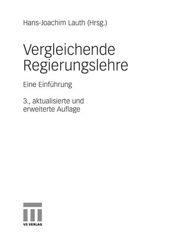 Tapa de Vergleichende Regierungslehre