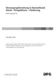 Tapa de Versorgungsforschung in Deutschland