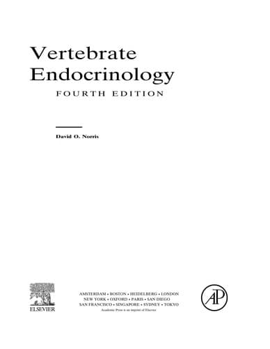 Tapa de Vertebrate endocrinology