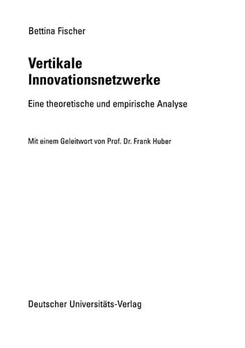 Tapa de Vertikale Innovationsnetzwerke